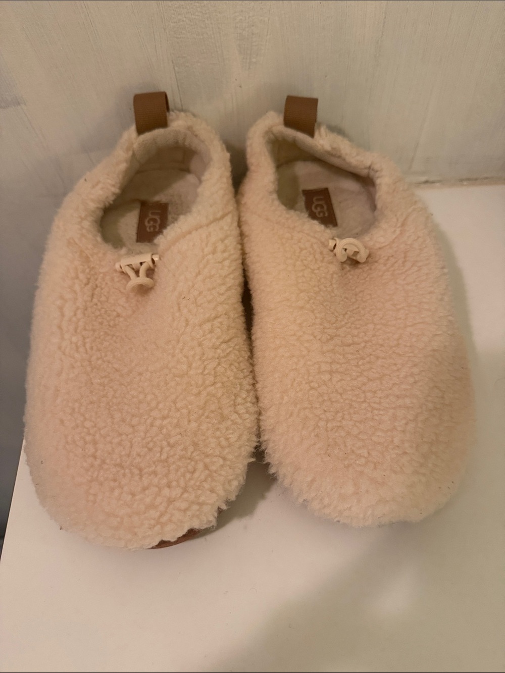 UGG Cream Sherpa Slip-On Clog